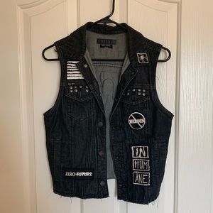 Kill City Patched Biker Vest